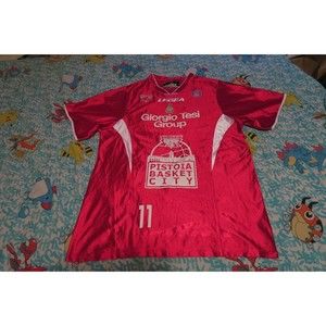 Legea Consorzio Pistoia Basket City 2000 Basketball Jersey Red 2XL LBA Italy
